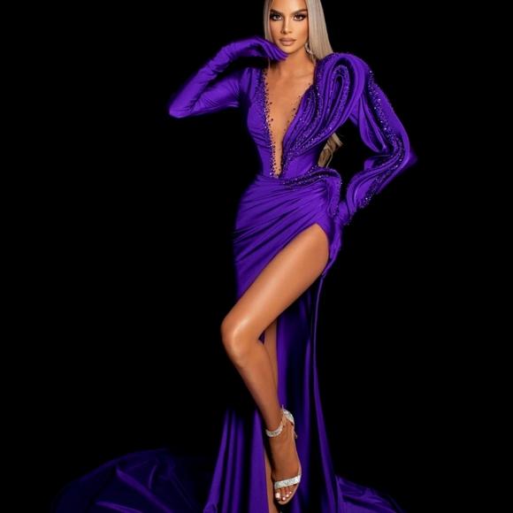 Albina Dyla Elegant Gown - Picture 2 of 4